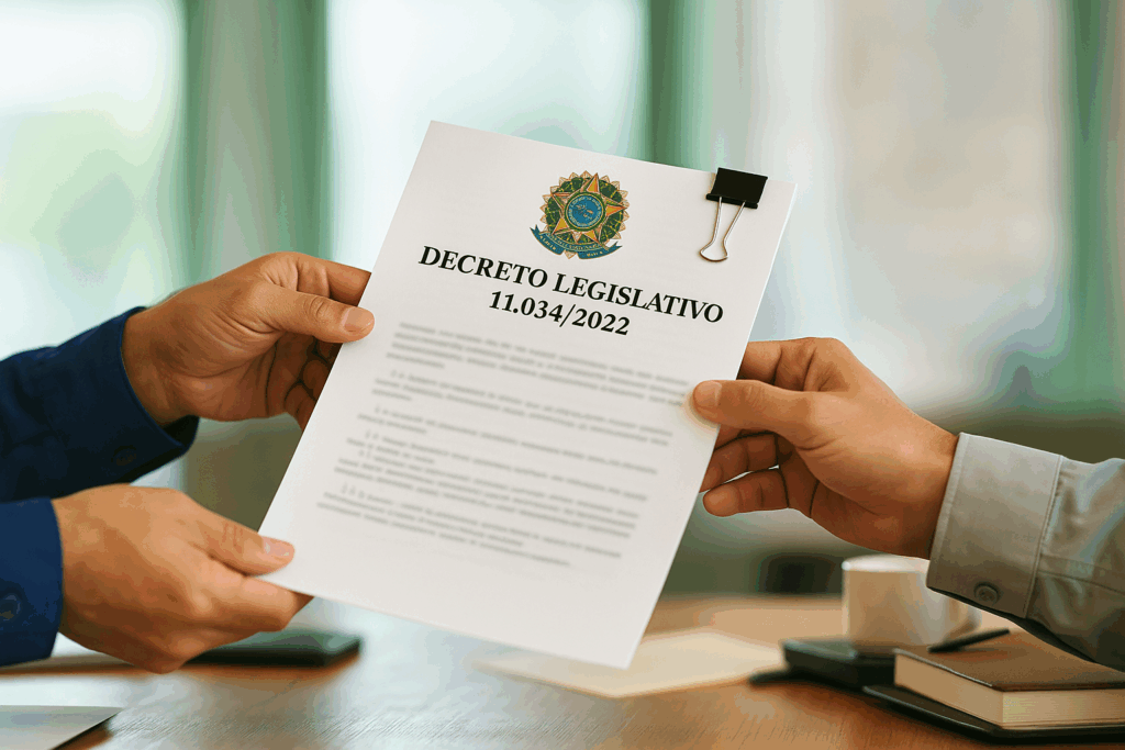 SAC em conformidade: conheça as regras do Decreto 11.034/2022 imagem de uma pessoa segurando um decreto legislativo