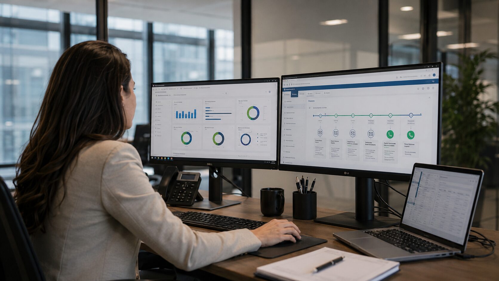 gerente-financeira-estruturando-regua-de-cobranca-b2b